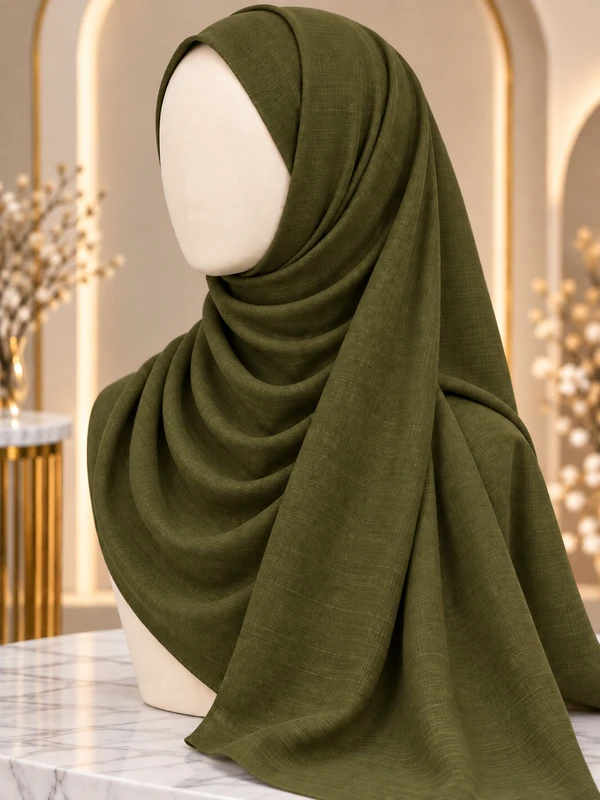 Mehendi Green Premium Turkish Hijab